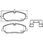 Brembo Σετ τακάκια, Δισκόφρενα - P 30 084