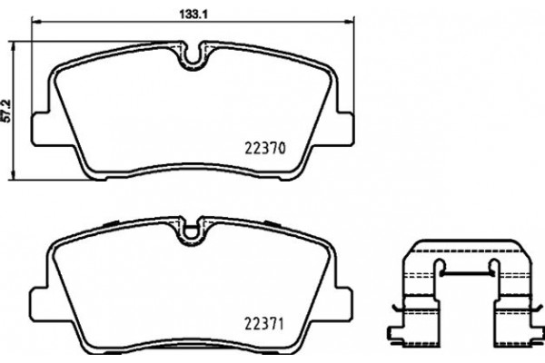 Brembo Σετ τακάκια, Δισκόφρενα - P 30 085