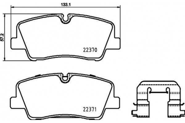 Brembo Σετ τακάκια, Δισκόφρενα - P 30 085