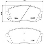 Brembo Σετ τακάκια, Δισκόφρενα - P 30 093