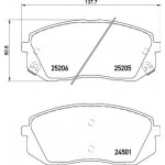 Brembo Σετ τακάκια, Δισκόφρενα - P 30 093