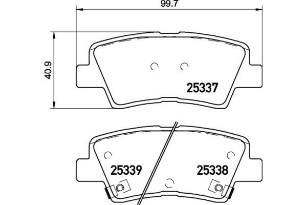 Brembo Σετ τακάκια, Δισκόφρενα - P 30 094