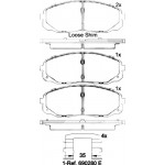 Brembo Σετ τακάκια, Δισκόφρενα - P 30 095