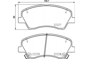 Brembo Σετ τακάκια, Δισκόφρενα - P 30 098