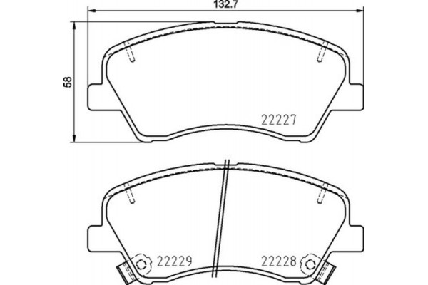 Brembo Σετ τακάκια, Δισκόφρενα - P 30 098