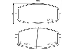 Brembo Σετ τακάκια, Δισκόφρενα - P 30 099