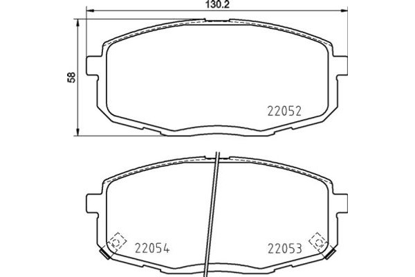 Brembo Σετ τακάκια, Δισκόφρενα - P 30 099