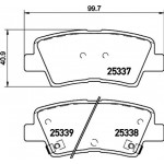 Brembo Σετ τακάκια, Δισκόφρενα - P 30 101