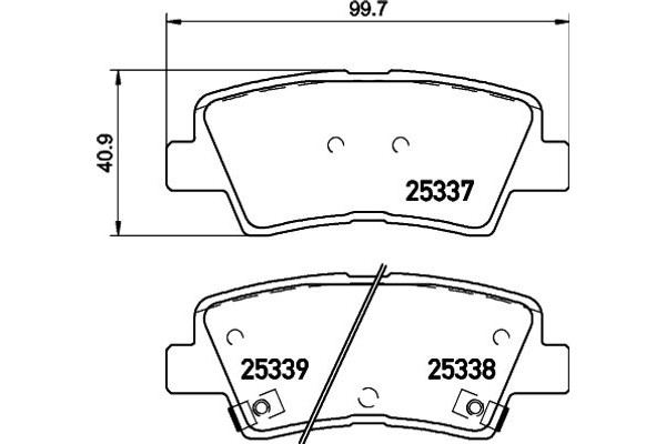 Brembo Σετ τακάκια, Δισκόφρενα - P 30 101