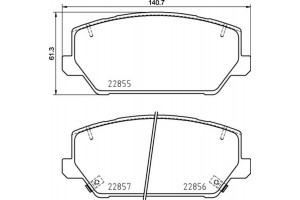 Brembo Σετ τακάκια, Δισκόφρενα - P 30 102