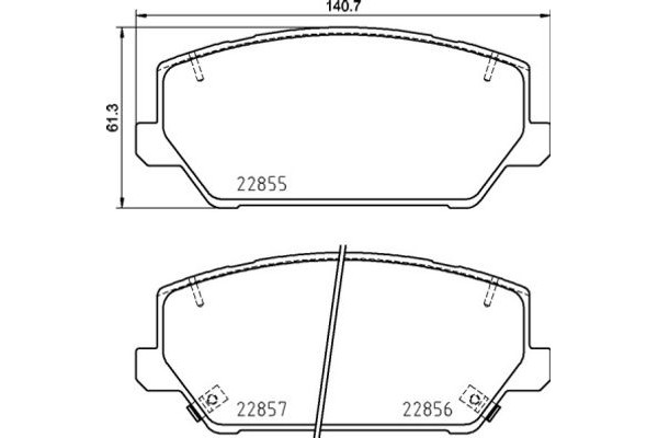 Brembo Σετ τακάκια, Δισκόφρενα - P 30 102