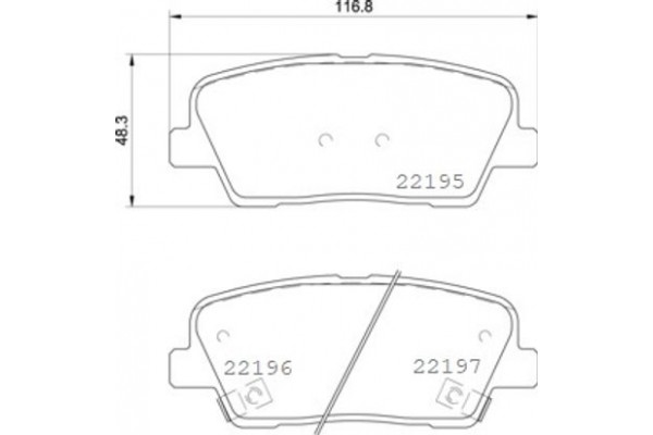 Brembo Σετ τακάκια, Δισκόφρενα - P 30 105