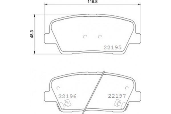 Brembo Σετ τακάκια, Δισκόφρενα - P 30 105