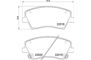 Brembo Σετ τακάκια, Δισκόφρενα - P 30 107