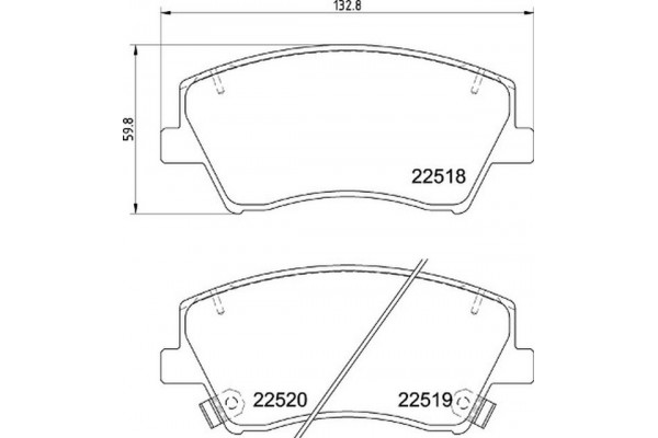Brembo Σετ τακάκια, Δισκόφρενα - P 30 107