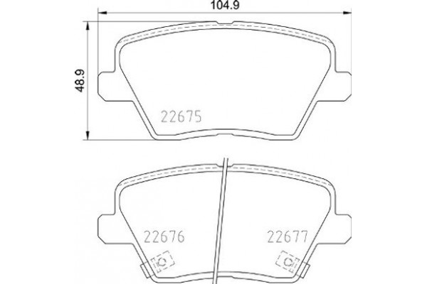 Brembo Σετ τακάκια, Δισκόφρενα - P 30 109