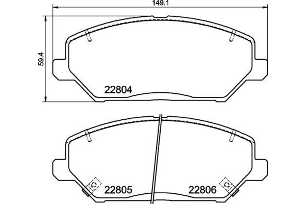 Brembo Σετ τακάκια, Δισκόφρενα - P 30 110