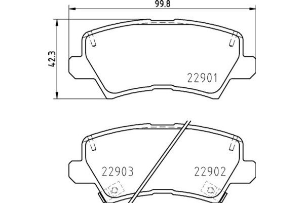 Brembo Σετ τακάκια, Δισκόφρενα - P 30 111