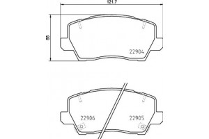Brembo Σετ τακάκια, Δισκόφρενα - P 30 114
