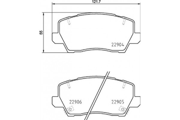 Brembo Σετ τακάκια, Δισκόφρενα - P 30 114