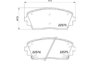 Brembo Σετ τακάκια, Δισκόφρενα - P 30 115