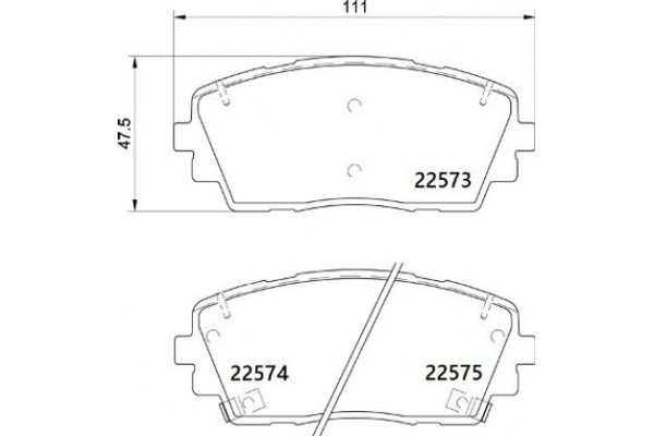 Brembo Σετ τακάκια, Δισκόφρενα - P 30 115