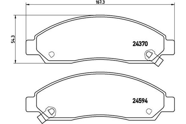 Brembo Σετ τακάκια, Δισκόφρενα - P 34 005