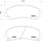 Brembo Σετ τακάκια, Δισκόφρενα - P 34 007