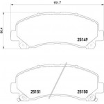 Brembo Σετ τακάκια, Δισκόφρενα - P 34 007