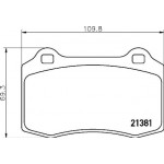 Brembo Σετ τακάκια, Δισκόφρενα - P 36 020X