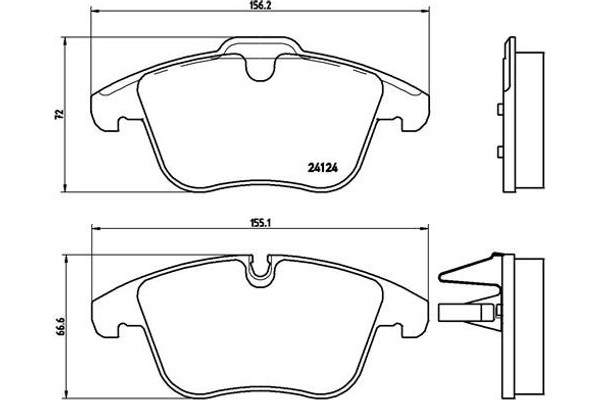 Brembo Σετ τακάκια, Δισκόφρενα - P 36 022