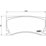 Brembo Σετ τακάκια, Δισκόφρενα - P 36 024