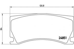Brembo Σετ τακάκια, Δισκόφρενα - P 36 024
