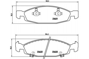 Brembo Σετ τακάκια, Δισκόφρενα - P 37 005