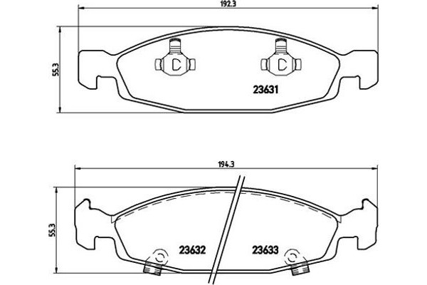 Brembo Σετ τακάκια, Δισκόφρενα - P 37 005