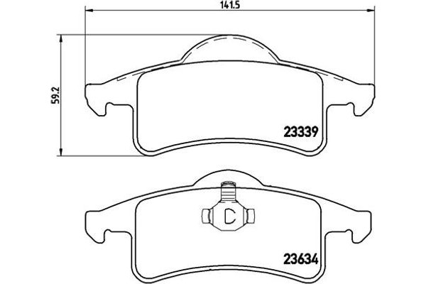 Brembo Σετ τακάκια, Δισκόφρενα - P 37 006