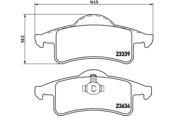 Brembo Σετ τακάκια, Δισκόφρενα - P 37 006