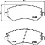 Brembo Σετ τακάκια, Δισκόφρενα - P 37 007