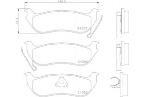 Brembo Σετ τακάκια, Δισκόφρενα - P 37 009