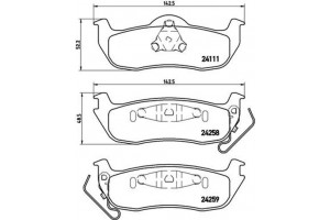 Brembo Σετ τακάκια, Δισκόφρενα - P 37 011
