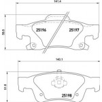 Brembo Σετ τακάκια, Δισκόφρενα - P 37 016