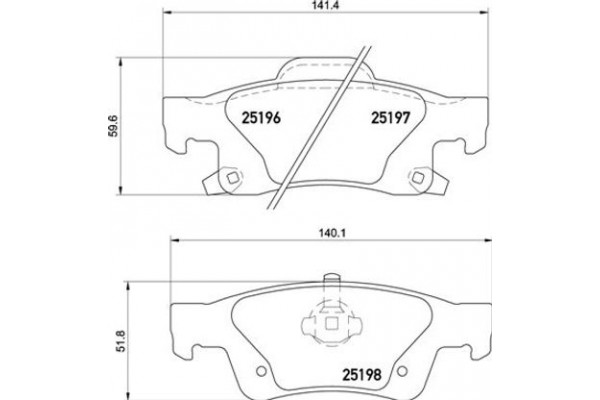 Brembo Σετ τακάκια, Δισκόφρενα - P 37 016