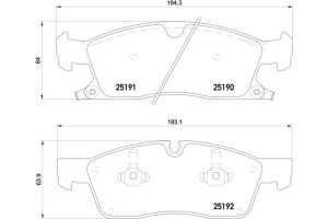 Brembo Σετ τακάκια, Δισκόφρενα - P 37 017