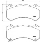 Brembo Σετ τακάκια, Δισκόφρενα - P 37 018