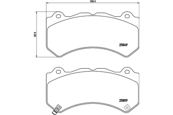 Brembo Σετ τακάκια, Δισκόφρενα - P 37 018