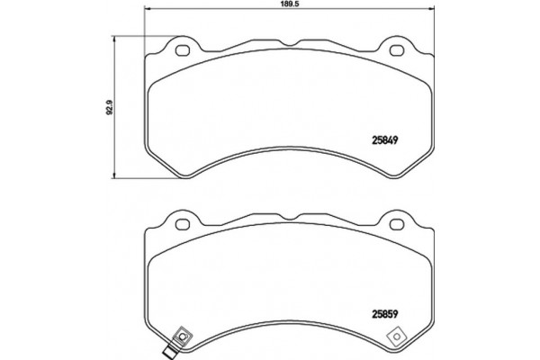 Brembo Σετ τακάκια, Δισκόφρενα - P 37 018