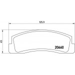 Brembo Σετ τακάκια, Δισκόφρενα - P 41 002