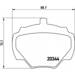 Brembo Σετ τακάκια, Δισκόφρενα - P 44 001