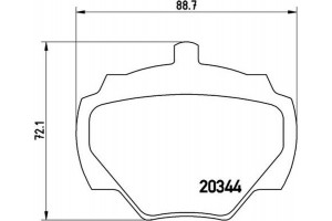 Brembo Σετ τακάκια, Δισκόφρενα - P 44 001