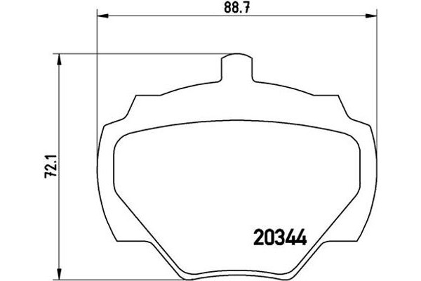 Brembo Σετ τακάκια, Δισκόφρενα - P 44 001